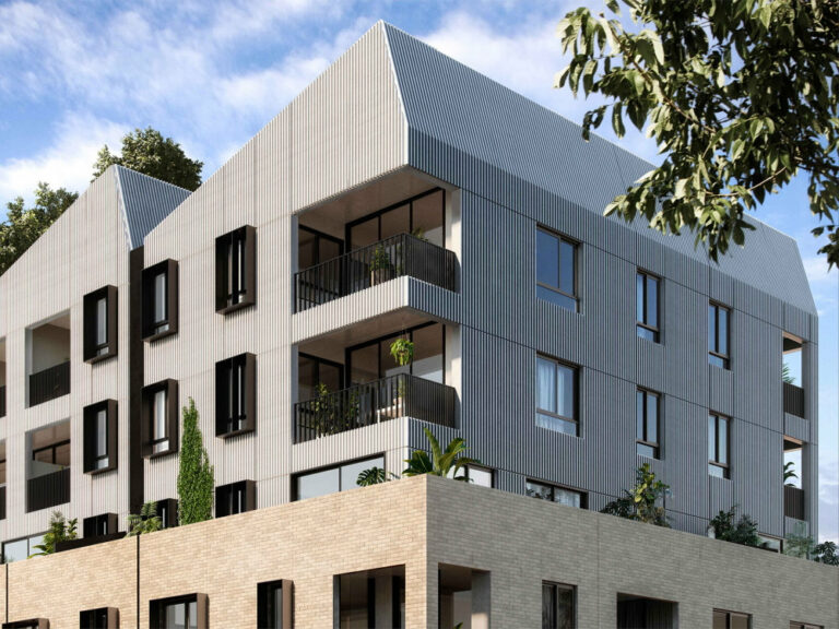 Sustainable apartments development at Breese Street, Brunswick