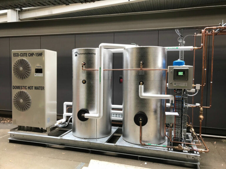 Revere CO2 Heat Pump and tanks at Monash University