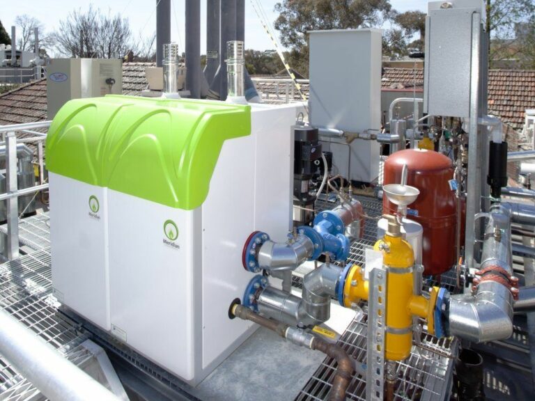 Meridian condensing boiler installation